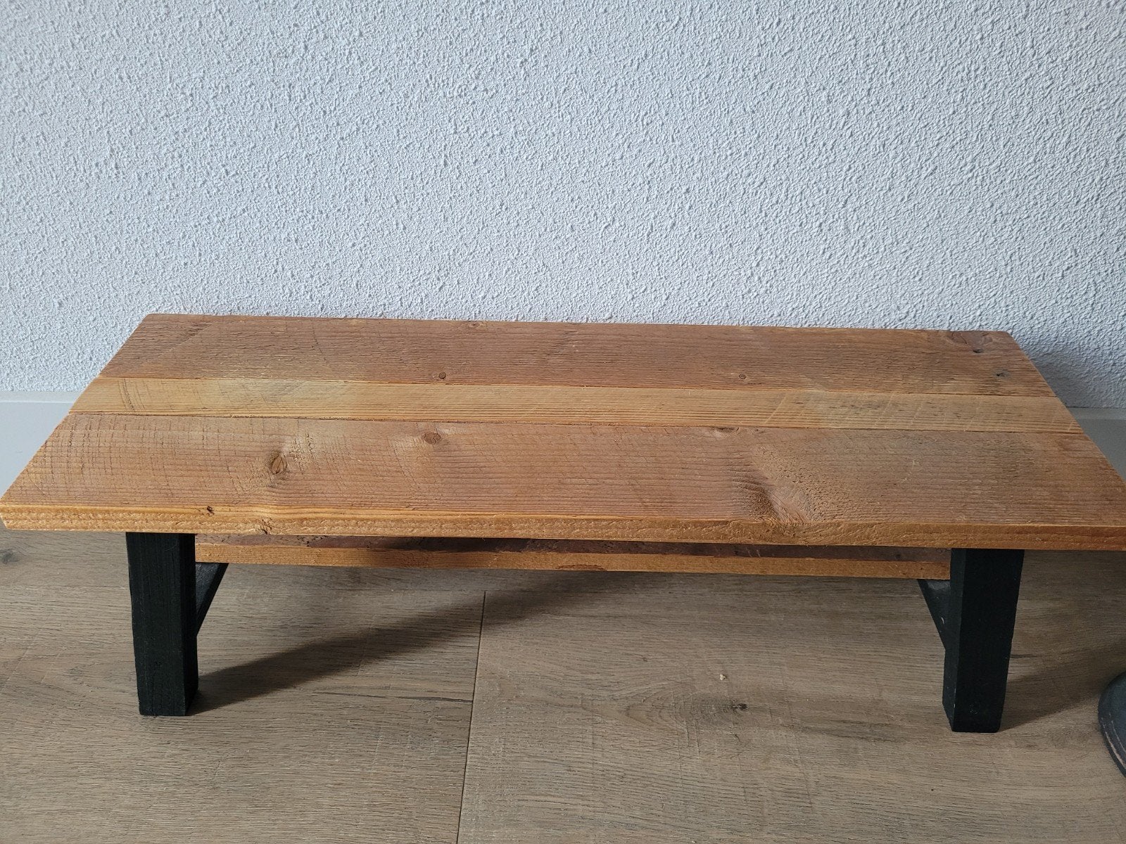 Houten vensterbank bankje - 59,5x19x20cm, Ophalen, Gebruikt, Bruin, Hout