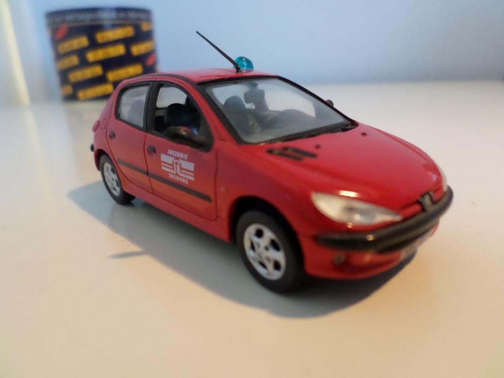 PEUGEOT 206 van 1998  Incentie Secours  Nostalgie VERKOCHT, Hobby en Vrije tijd, Ophalen of Verzenden, Nieuw, Auto, Norev