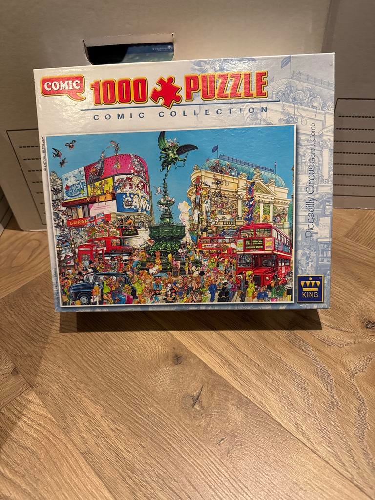 King Comic Collection 1000 stukjes - Piccadilly Circus, Hobby en Vrije tijd, Denksport en Puzzels, Ophalen of Verzenden, 500 t/m 1500 stukjes