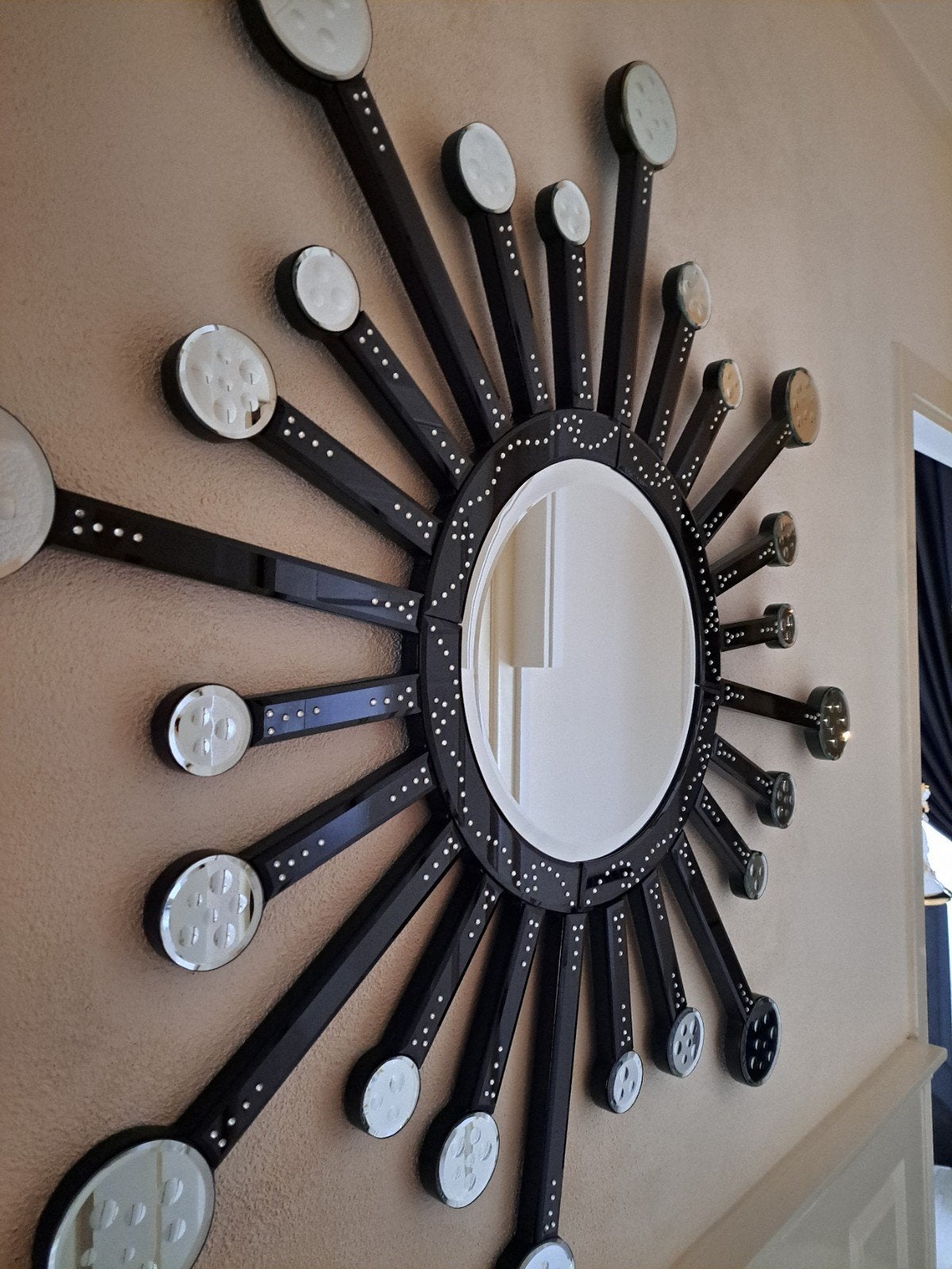 2 spiegels, Ophalen, Minder dan 50 cm, Rond, Zo goed als nieuw