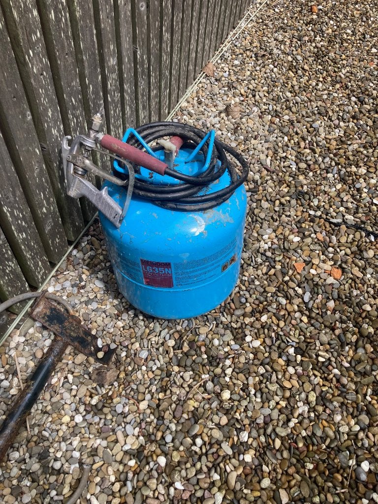 Spuitlijm vat 22l meiboom lg35 +Meiboom lijmspuit, Ophalen, Gebruikt, 50 mm of meer, Pallet