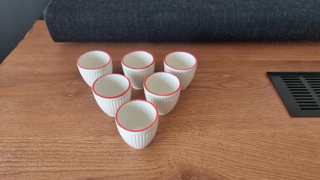 Wedgwood Windsor kerst eierdopjes kerstservies, Overige typen, Ophalen of Verzenden, Zo goed als nieuw, Wedgwood