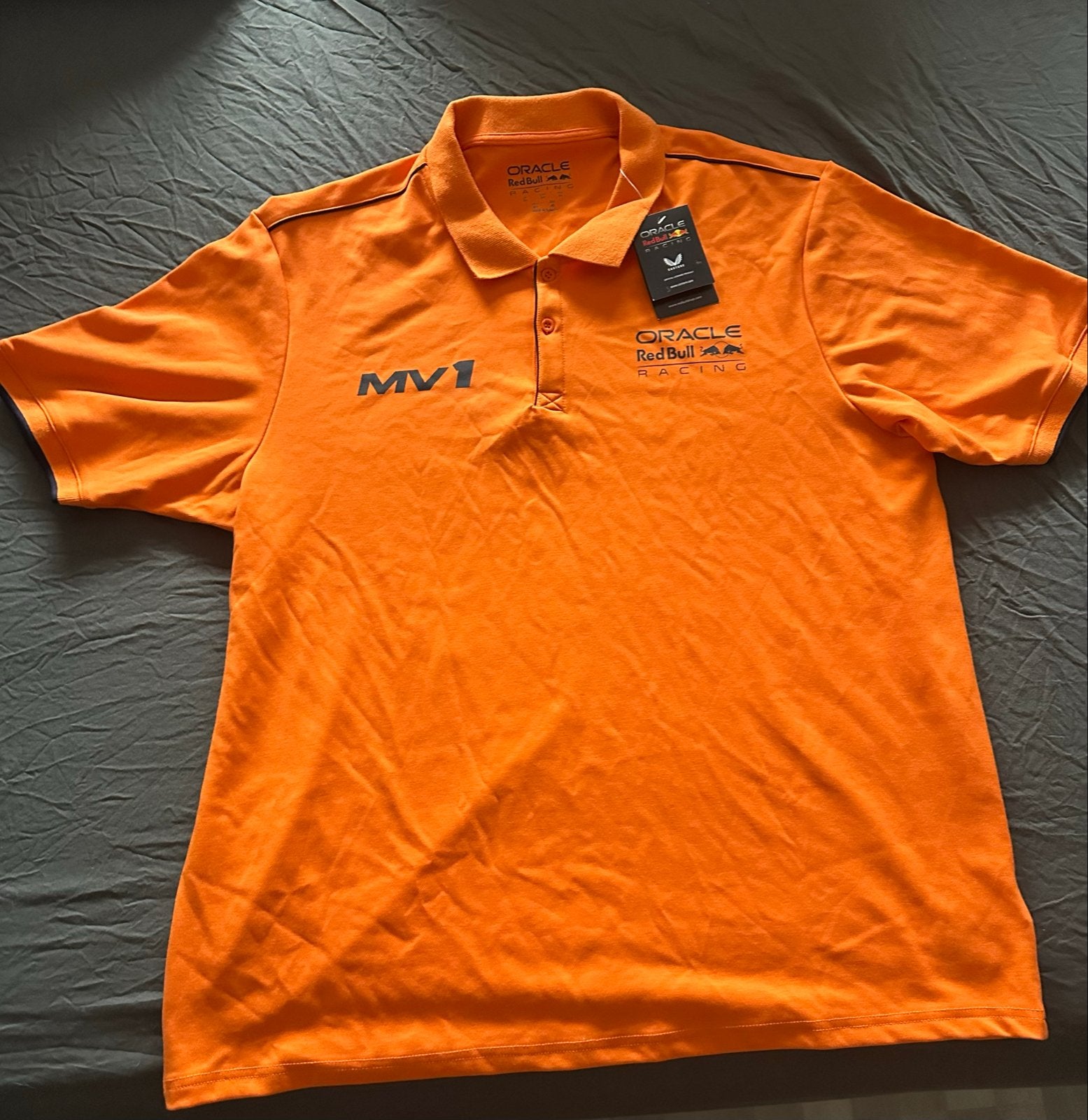 Nieuw Max Verstappen Red Bull Racing Polo Shirt - Oranje, Ophalen of Verzenden, Nieuw, Overige maten, Oranje