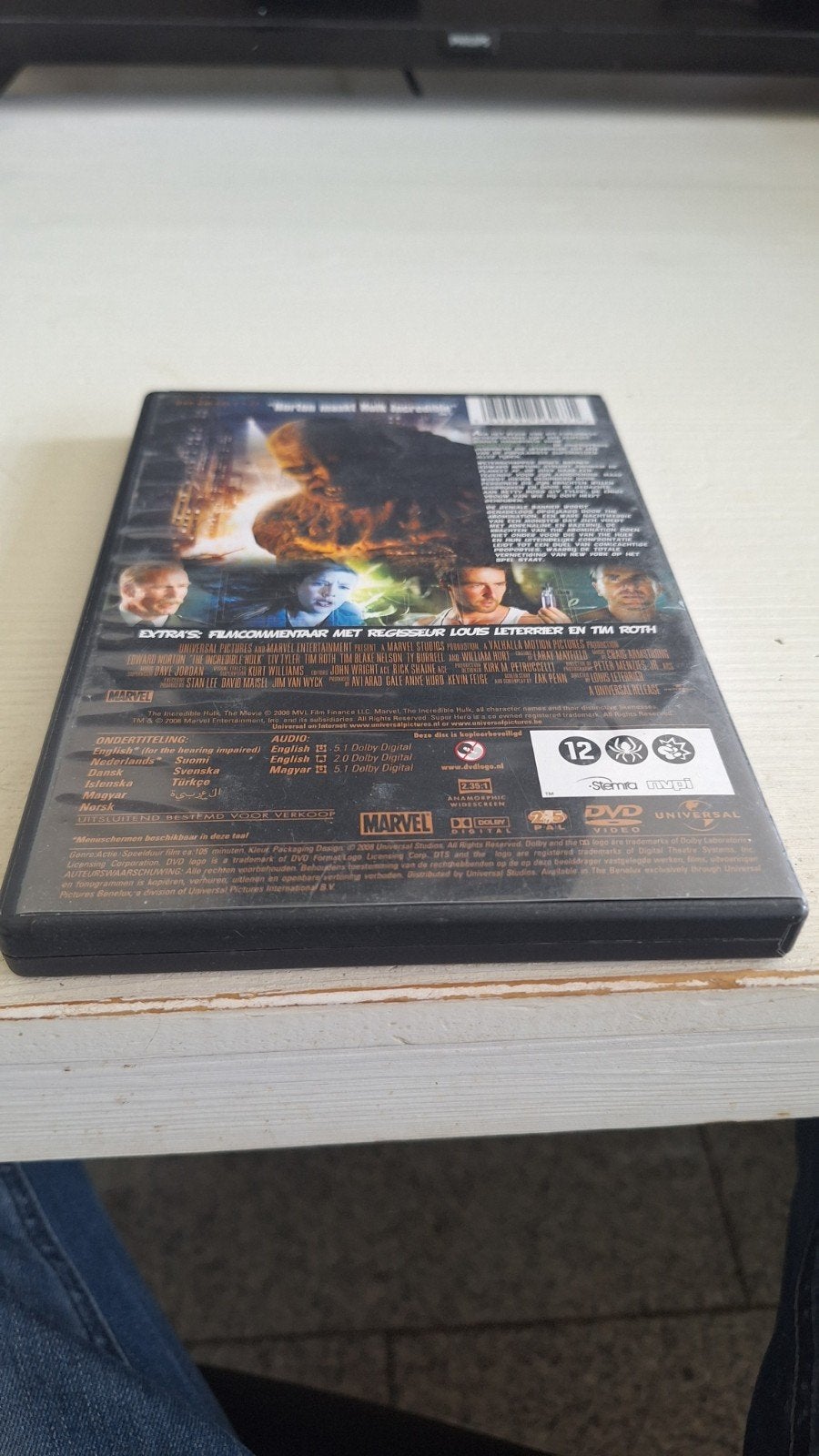 The Incredible Hulk DVD - Actie en Avontuur, Nederlands, Ophalen of Verzenden, Vanaf 12 jaar, Gebruikt
