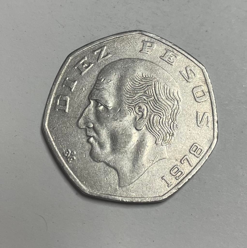 10 pesos Mexico 1978, Ophalen of Verzenden, Noord-Amerika