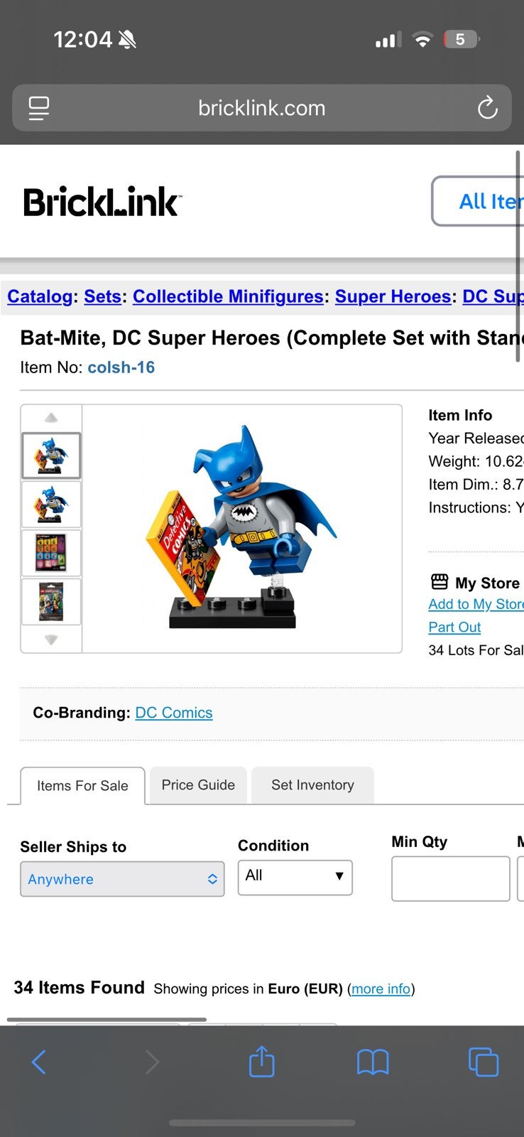 Lego Bat Mite Minifiguur DC Super Heroes Colsh16 CMF, Ophalen of Verzenden, Nieuw, Minifiguur, Lego