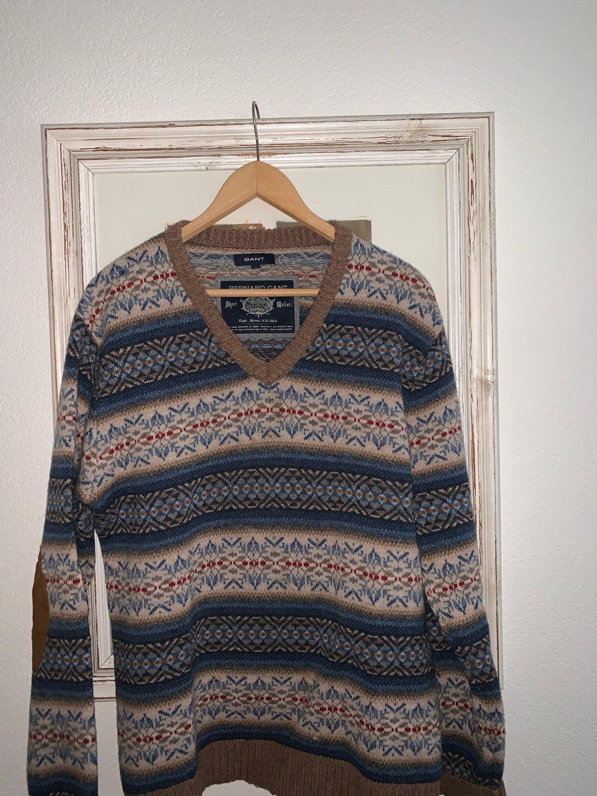 GANT Bernard Gant Lamswol Trui XL - Zo goed als nieuw, Ophalen of Verzenden, Zo goed als nieuw, Maat 56/58 (XL), Meerkleurig
