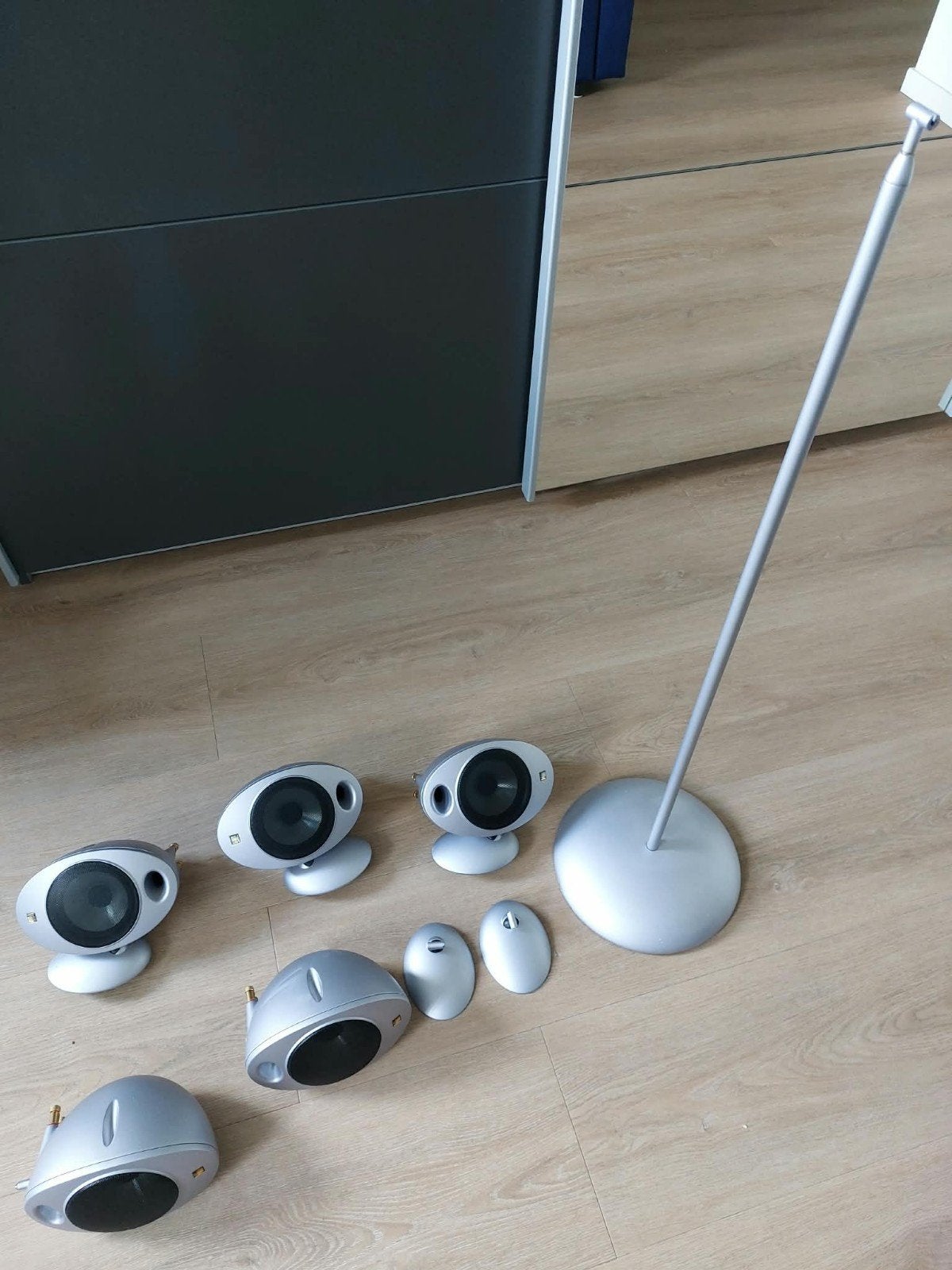 KEF KHT 2005.2 Surround Sound Systeem - Zilver, Ophalen, Gebruikt, Surroundset, Geschikt voor surround/home cinema