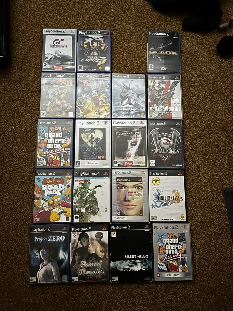 PS2 games te koop. 19x, Ophalen of Verzenden, Gebruikt, Zonder controller