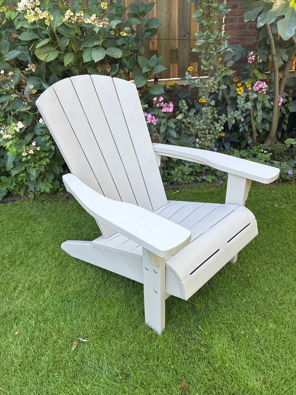 Nieuwe Adirondack stoel in doos, houtlook, Tuin en Terras, Tuinstoelen, Ophalen, Nieuw, Kunststof