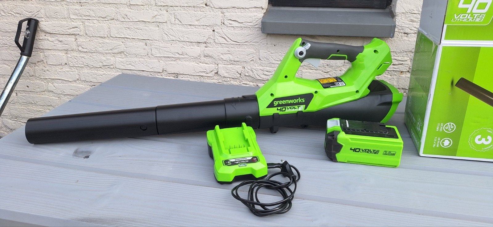 Nieuwe Greenworks Bladblazer, Tuin en Terras, Nieuw, Ophalen of Verzenden, Greenworks, Accu