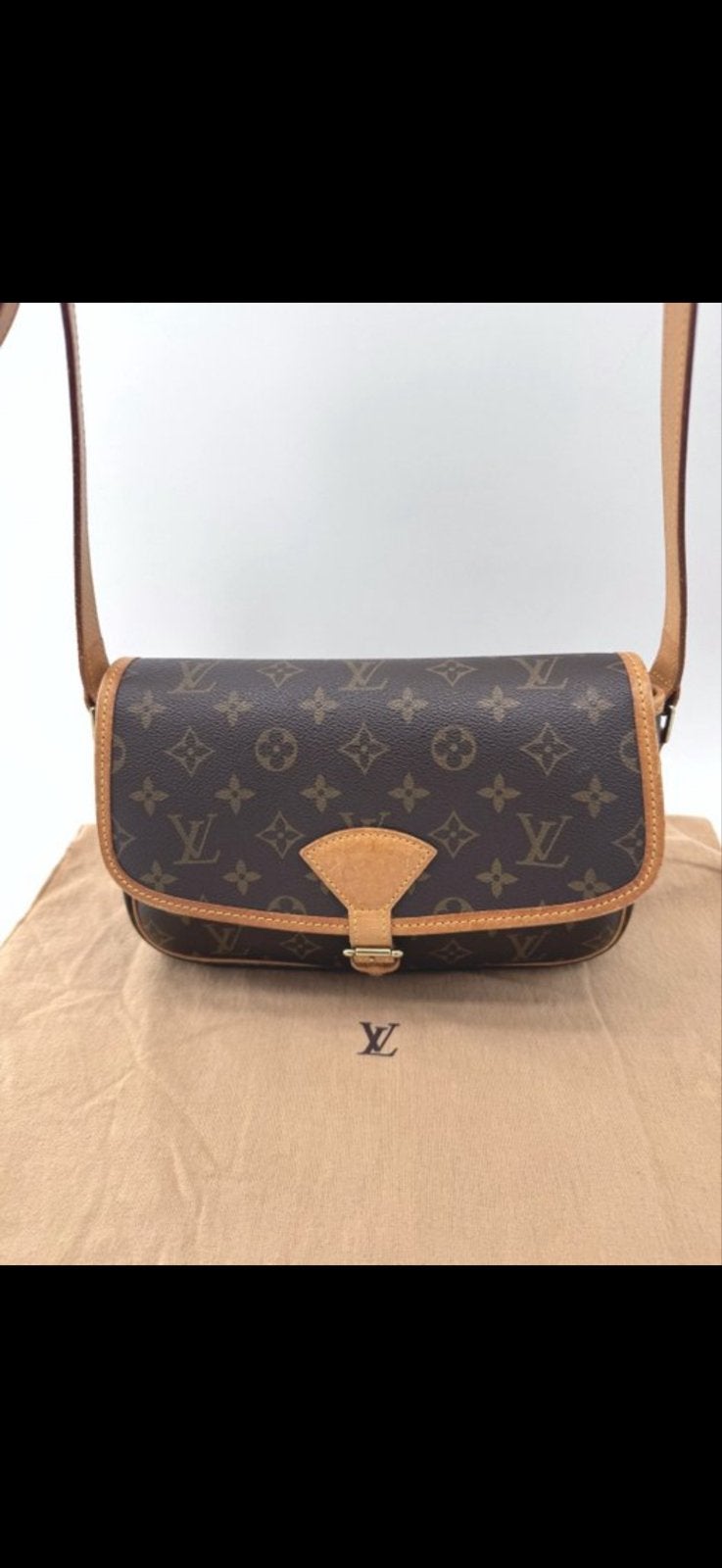 Louis Vuitton Sologne Monogram Canvas Schoudertas, Ophalen of Verzenden, Zo goed als nieuw, Bruin, Schoudertasje
