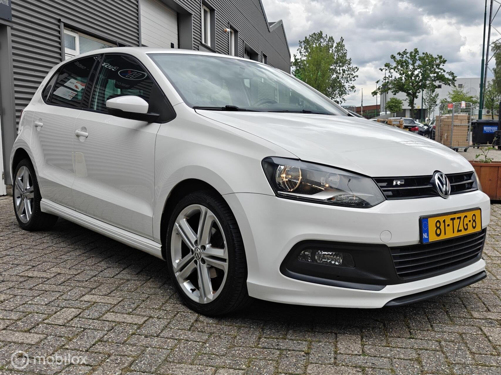 Volkswagen Polo 1.2TSi 105pk H6 Highline + 2xR-line Clima NL, Euro 5, 40 €/maand, Wit, Handgeschakeld