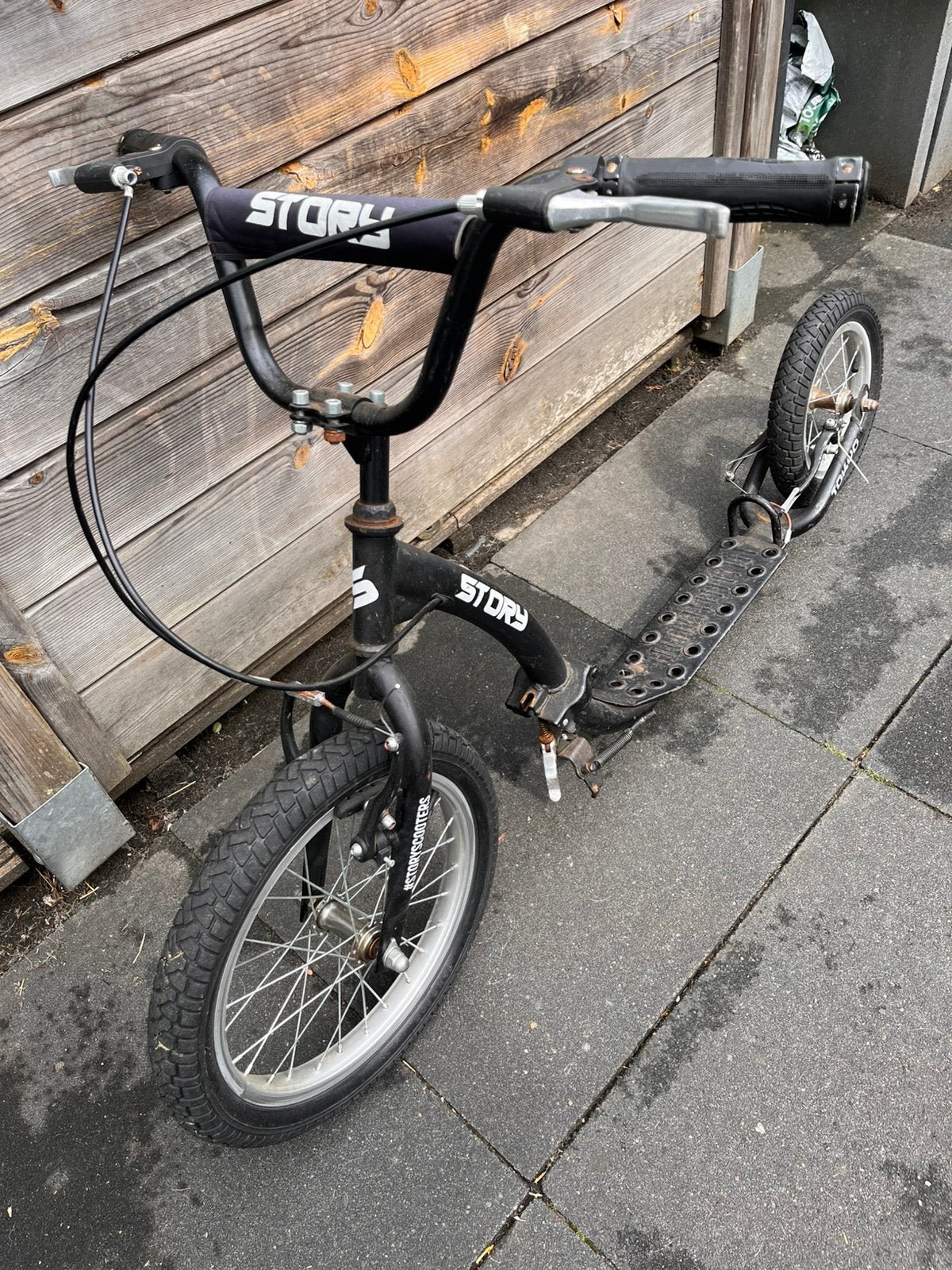 Kinderstep grote wielen bmx, Fietsen en Brommers, Steps, Ophalen, Gebruikt, Gewone step