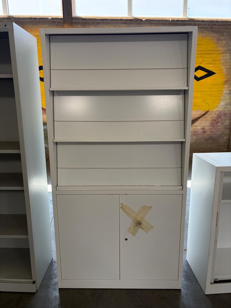 Tijdschriftenkast wit metaal, Ophalen, Gebruikt
