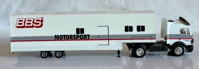 Herpa: Renntruck Mercedes-Benz "BBS Motorsport", Ophalen of Verzenden, Zo goed als nieuw, Bus of Vrachtwagen, Herpa