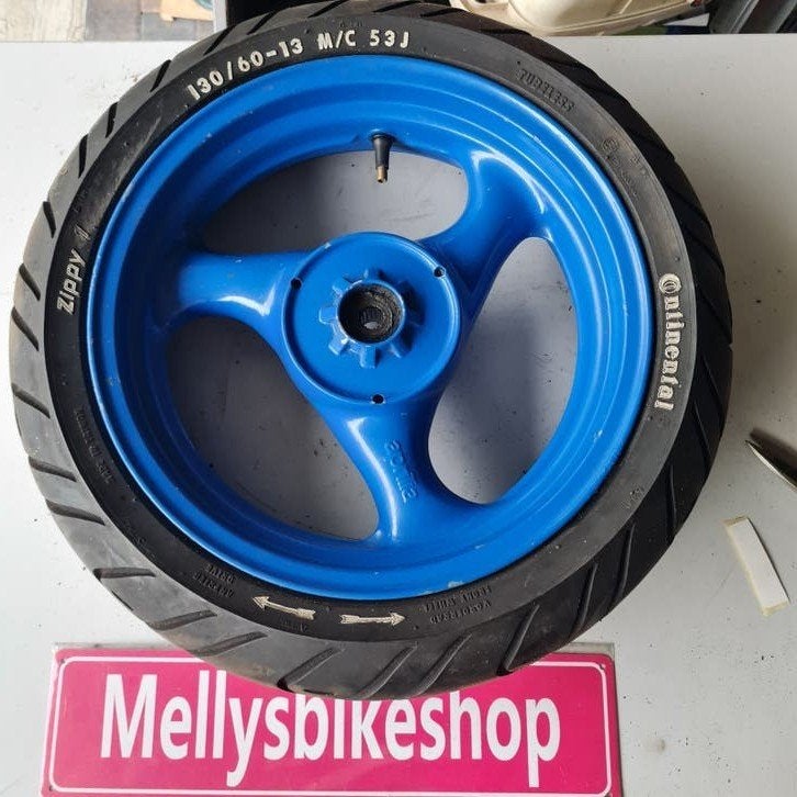 Aprilia sr50 viper replica oude.model sr blauwe achter velg, Ophalen of Verzenden, Aprilia, Info@aprilia.it, Italie