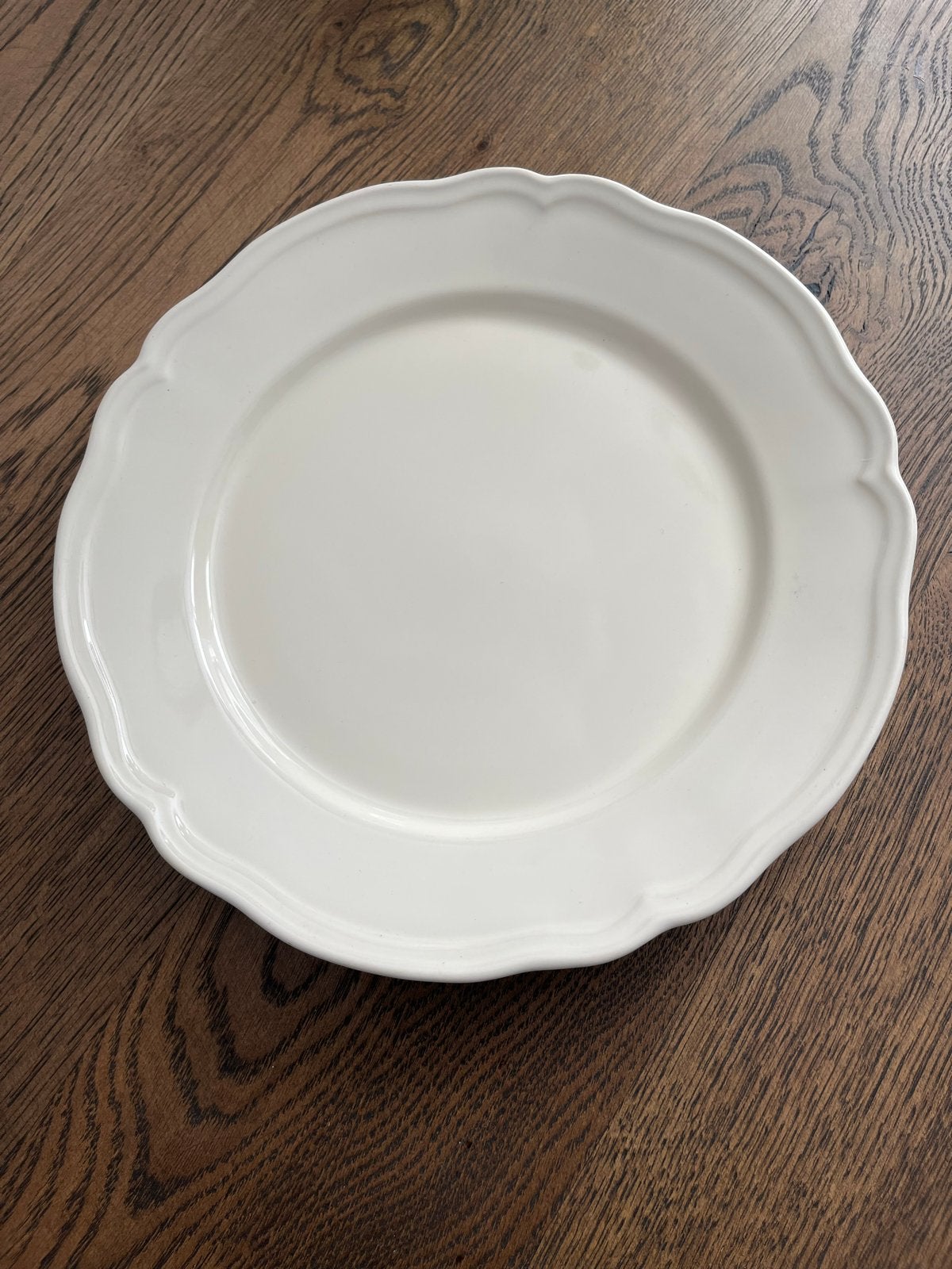 IKEA bord, wit, met geschulpte rand 3 stuks, Ophalen, Gebruikt, Klassiek, IKEA