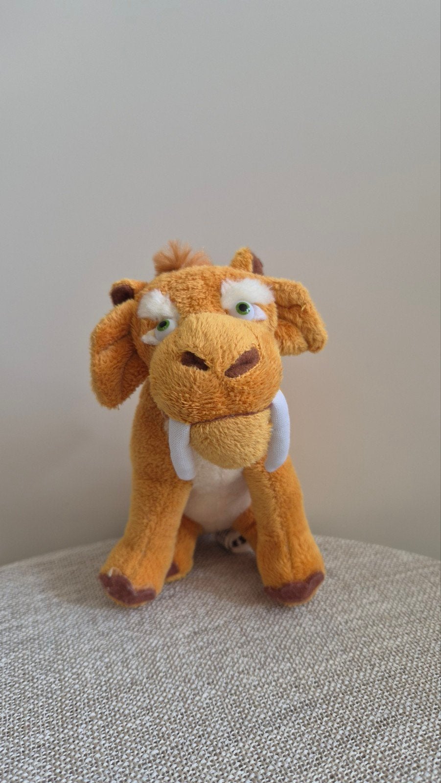 Ice Age Diego knuffel sabeltandtijger, Oranje, Gebruikt, Overige merken, Overige karakters