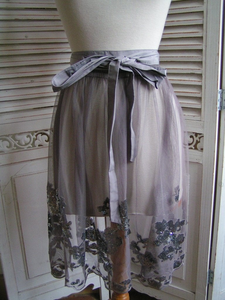tiroler schort met glitters nr XX 253, Verzenden, Zo goed als nieuw, Maat 42/44 (L), Carnaval