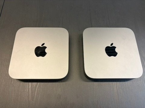 Twee mac mini's (prijs p.st), Computers en Software, Apple Desktops, 256 GB, Ophalen of Verzenden, Zo goed als nieuw, Mac Mini