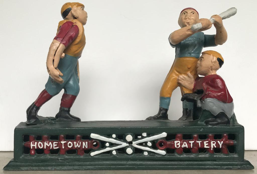 Cast iron hometown battery bank ( 1950), Antiek en Kunst, Ophalen of Verzenden