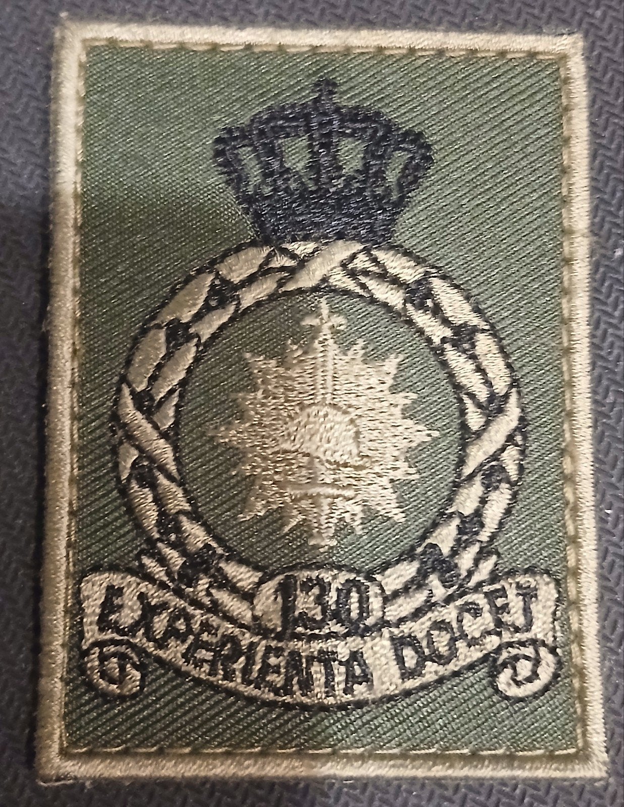 Luchtmacht 130 Squadron Badge - 'EXPERIENTIA DOCET', Ophalen of Verzenden, Luchtmacht, Nederland, Embleem of Badge