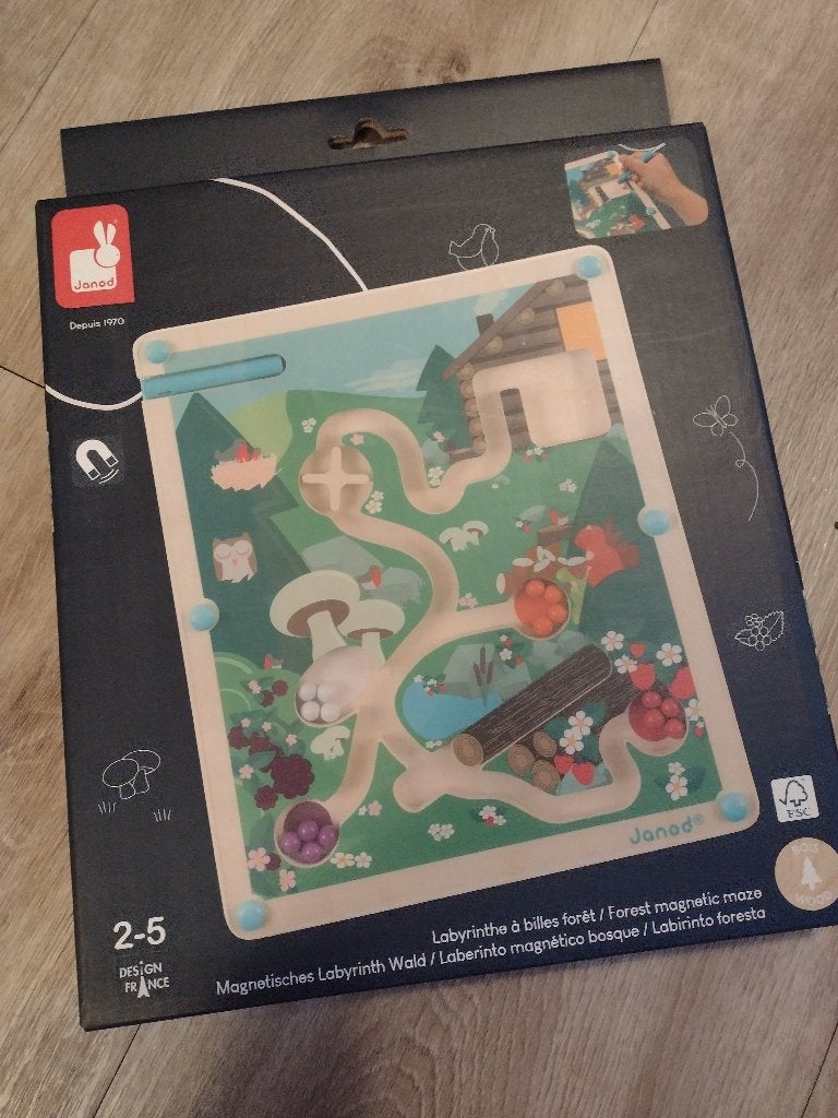 Magneetspel Janod doolhof bos kind nieuw, Kinderen en Baby's, Ophalen of Verzenden, Puzzelen