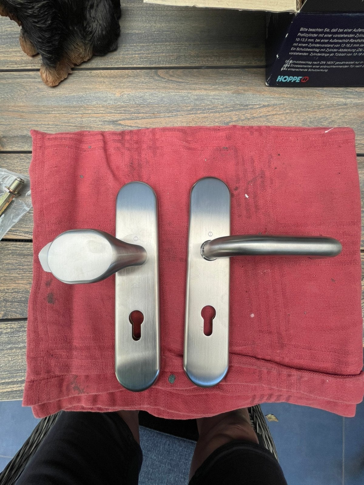 Te koop nieuw hoppe veiligheidsbeslag skg 2 doornmaat 72 mm., Ophalen of Verzenden, Nieuw, Overige materialen, Klink of Kruk