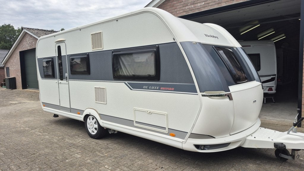 Hobby 495 UL enkele bedden, mover, voortent, Caravans en Kamperen, Caravans, Hobby, Bedrijf, 4 tot 5 meter, Tot en met 4