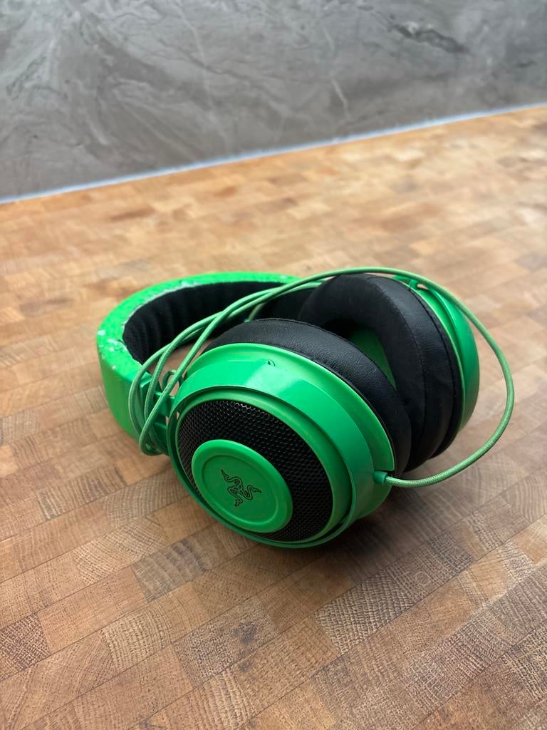 Razer Kraken Gaming Headset - Groen, Ophalen of Verzenden, Gaming headset, Zo goed als nieuw