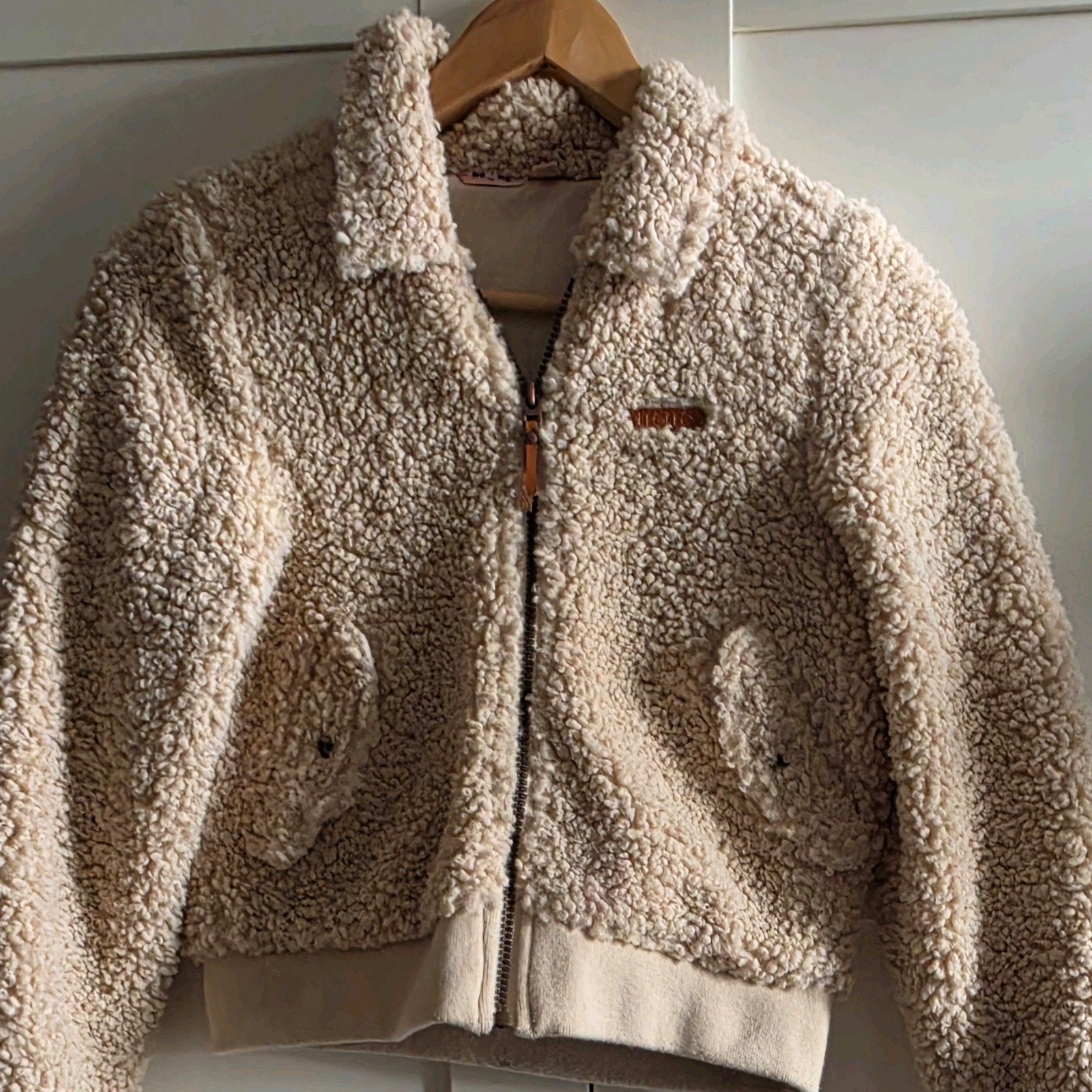 No-No Bomber Teddy Jasje/ vestje - Crème/Beige  Maat 146/152, Gebruikt, Meisje, Ophalen of Verzenden, Nono