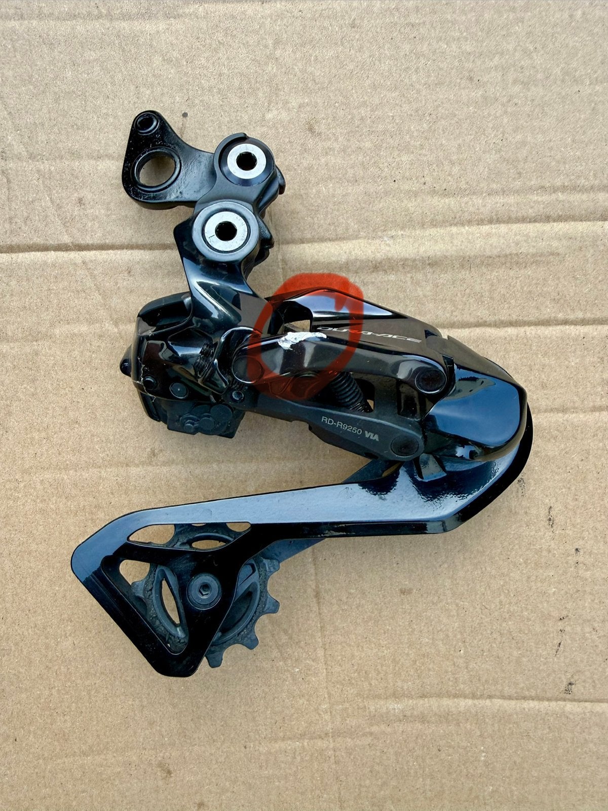 Shimano Dura Ace R9250 Di2 achterderailleur, Gebruikt, Ophalen of Verzenden, Derailleur of Ketting, Aluminium