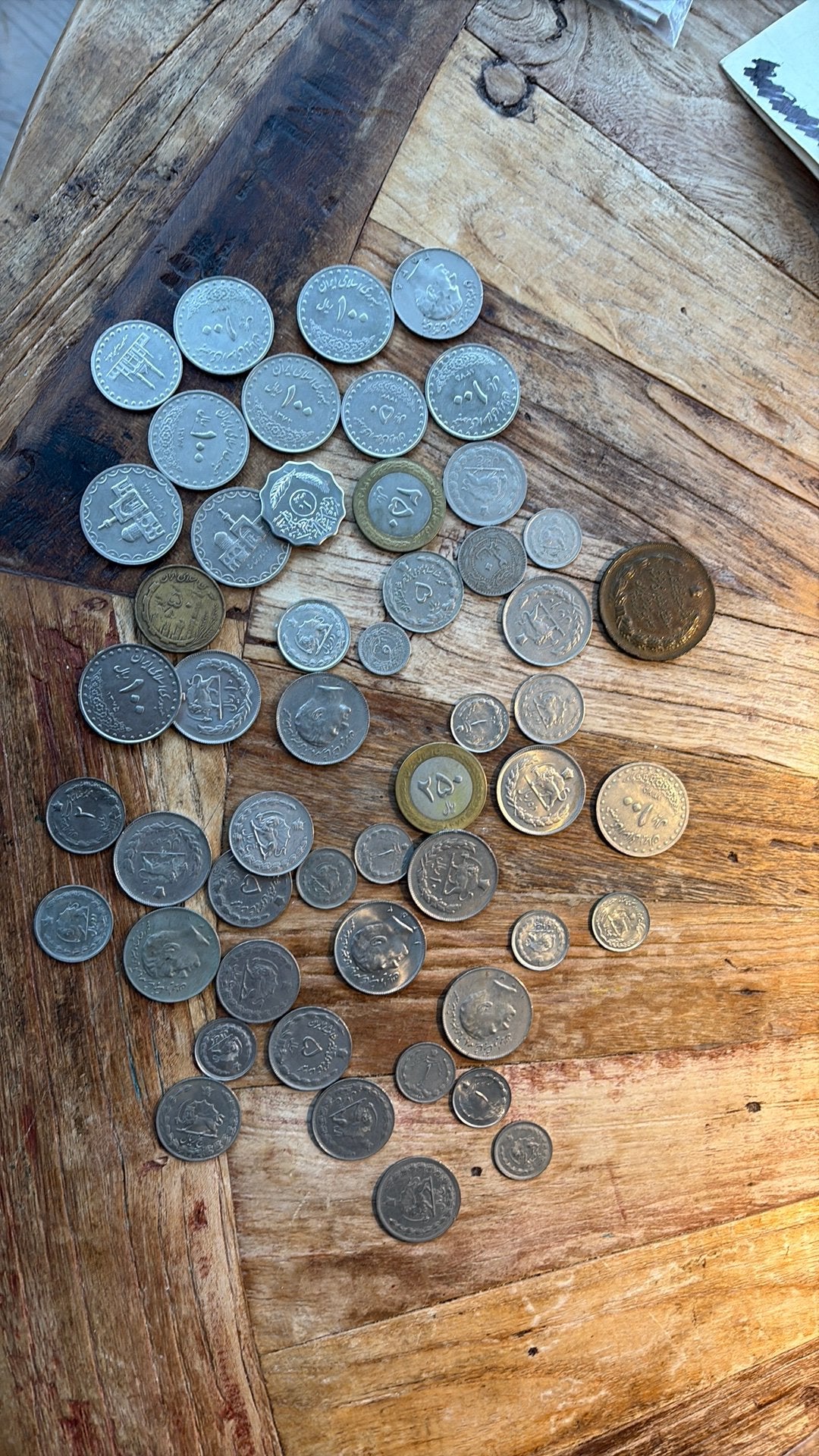 Kavel munten Iran 50 stuks + herdenkingsmunt - zien!!, Verzenden, Buitenland, Munten