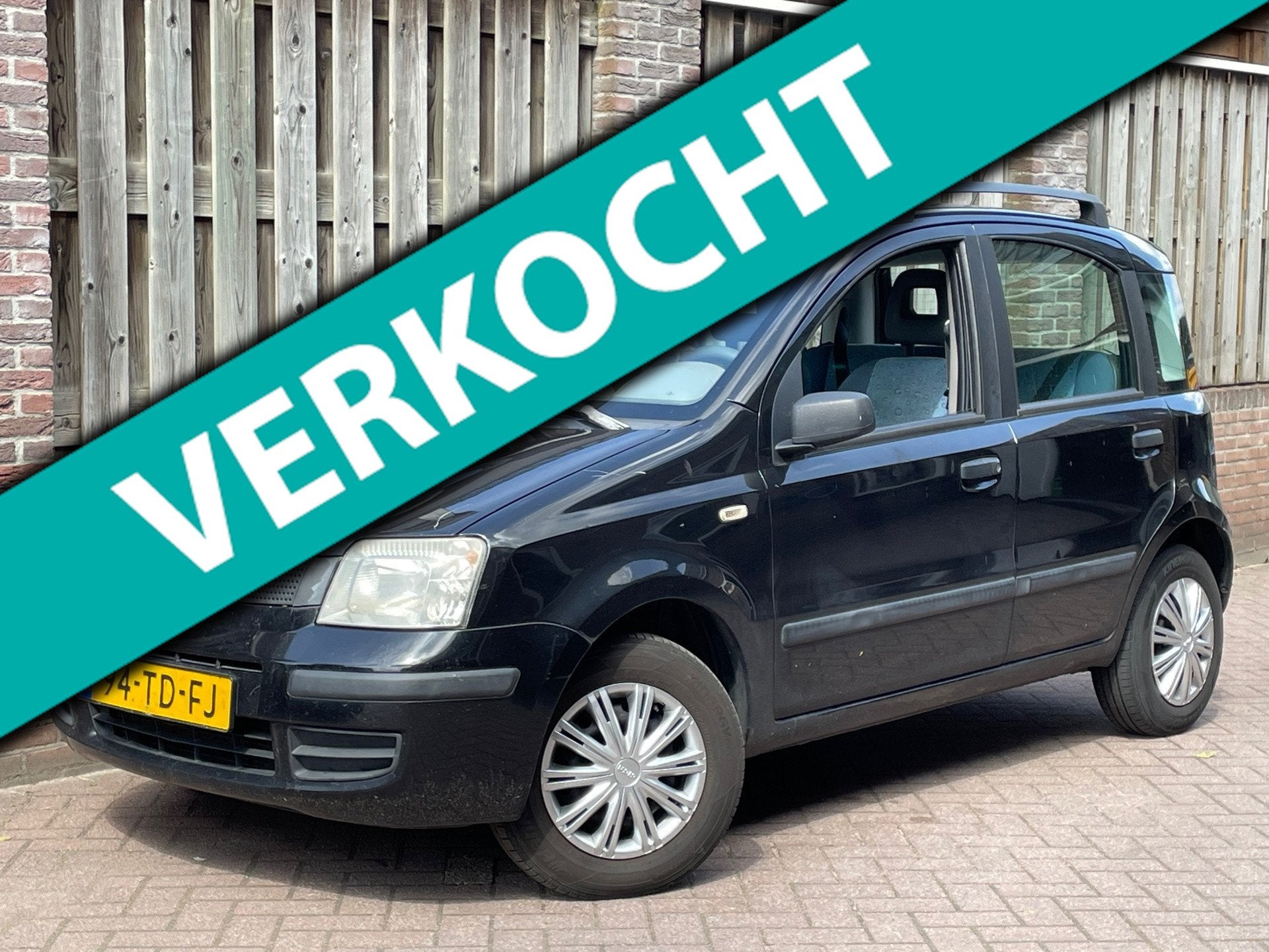Fiat Panda 1.1 Young AIRCO, Elec.ramen, Nw. APK! Zwart, Auto's, Fiat, Voorwielaandrijving, Stof, 4 stoelen, Zwart