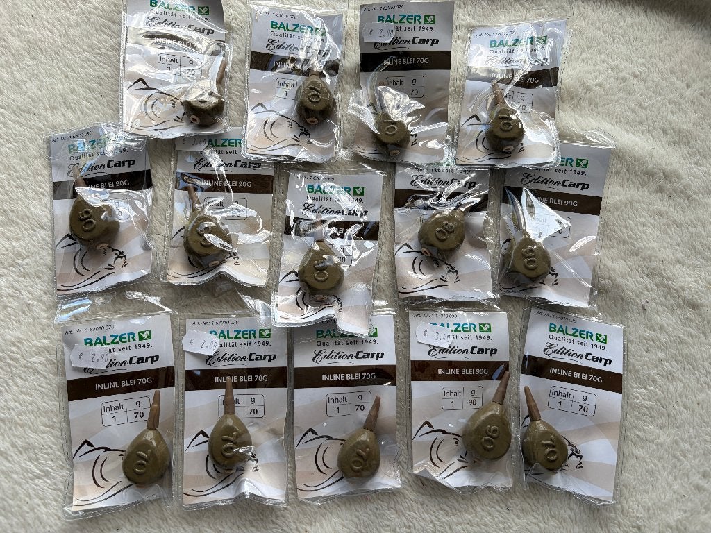 adv 176 / NIEUW mixset inline lood voor karpervissen, Ophalen of Verzenden, Gebruikt, Overige typen