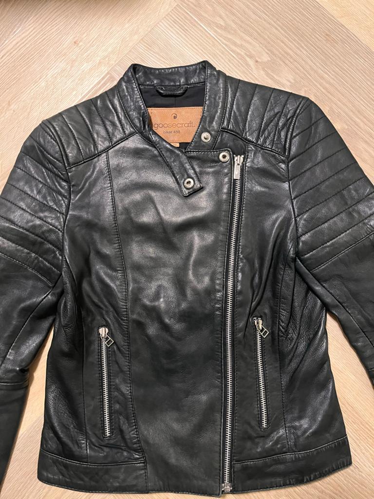 Goosecraft leren jas maat M - Stoer en tijdloos, Ophalen of Verzenden, Zo goed als nieuw, Maat 38/40 (M), Zwart