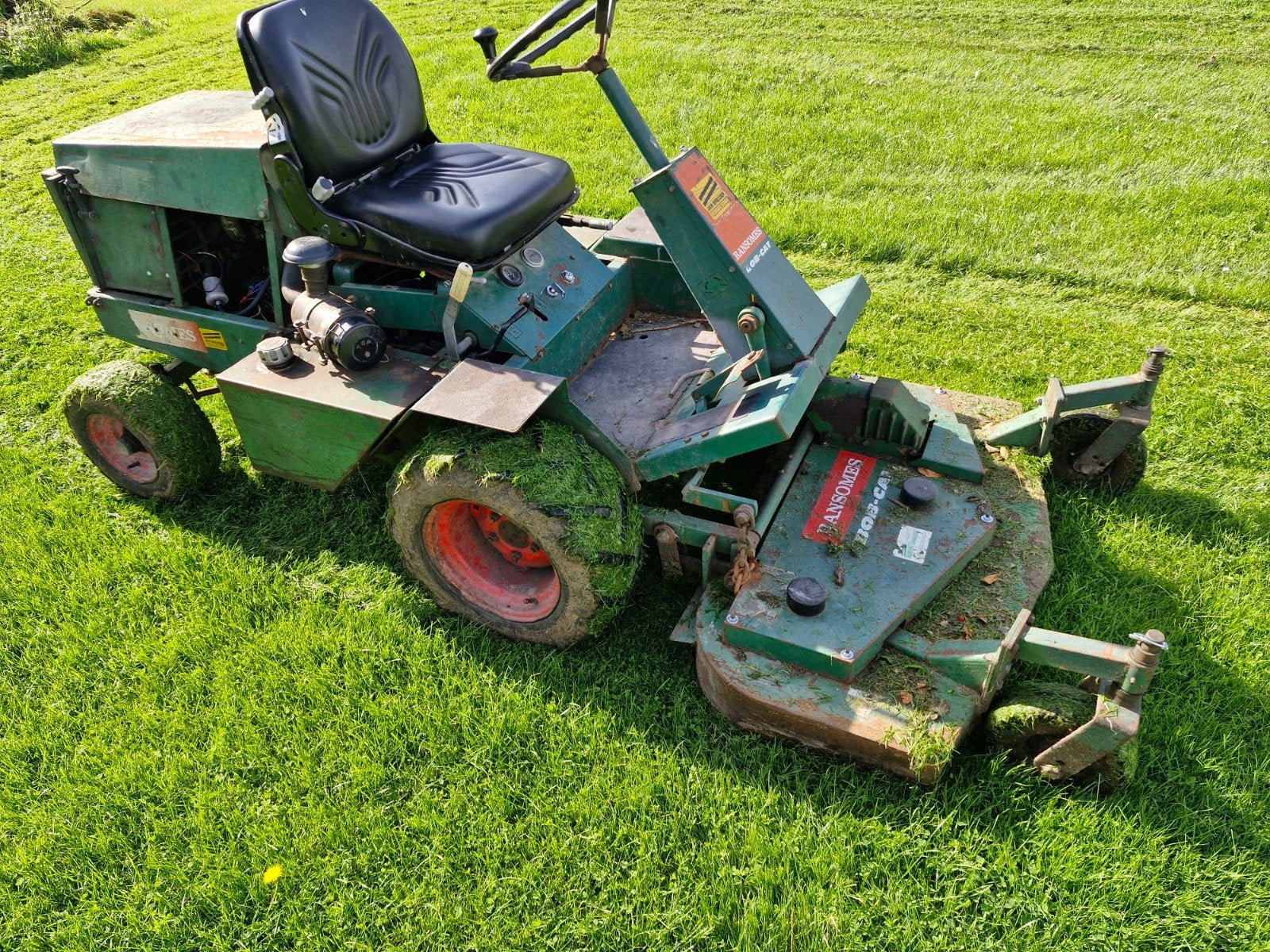 Ransomes zitmaaier diesel, Ophalen, Gebruikt, Elektrische starter, Ransomes