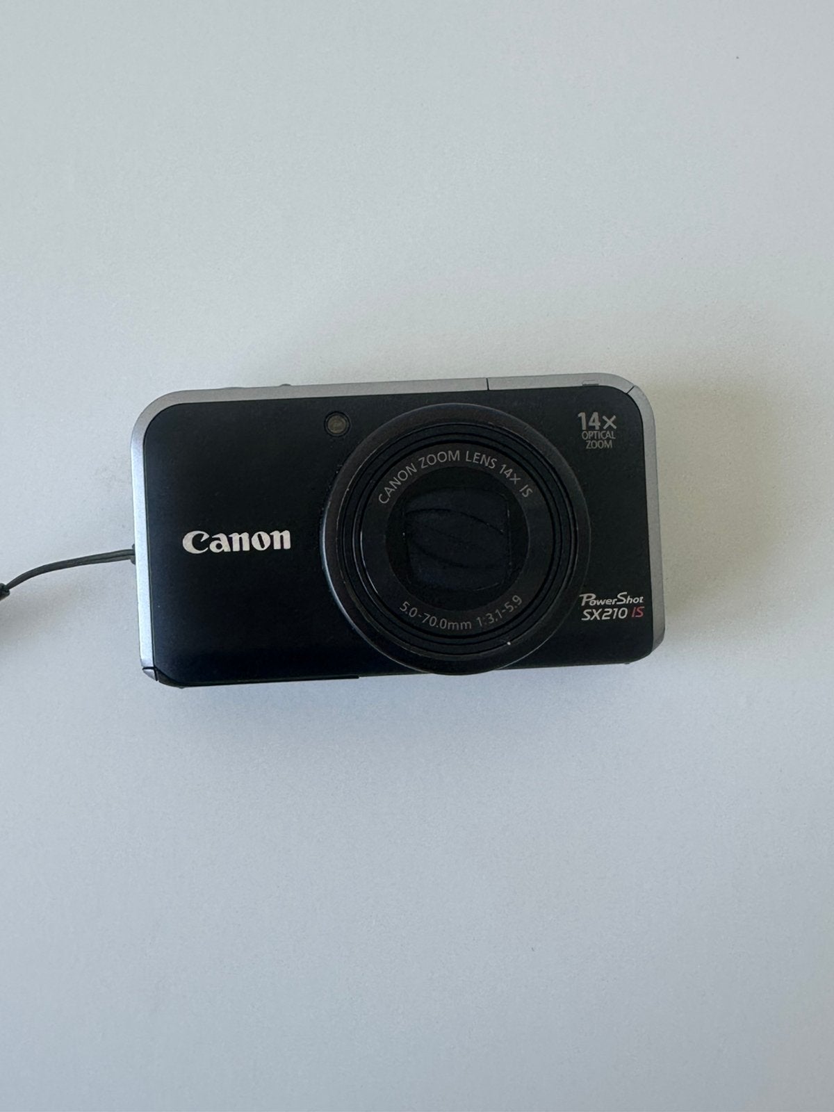 Canon PowerShot SX210 IS Digitale camera 14x zoom Zwart, Ophalen of Verzenden, Zo goed als nieuw, Canon