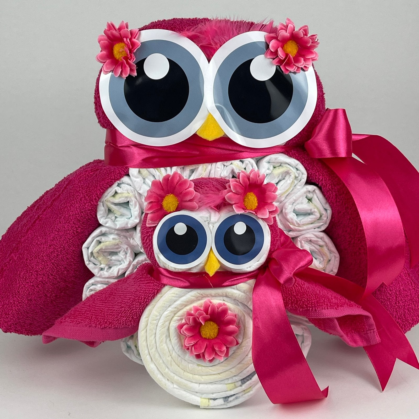 Uilen Luiertaart - Kraamcadeau Roze, Ophalen of Verzenden, Nieuw, Kraamcadeau