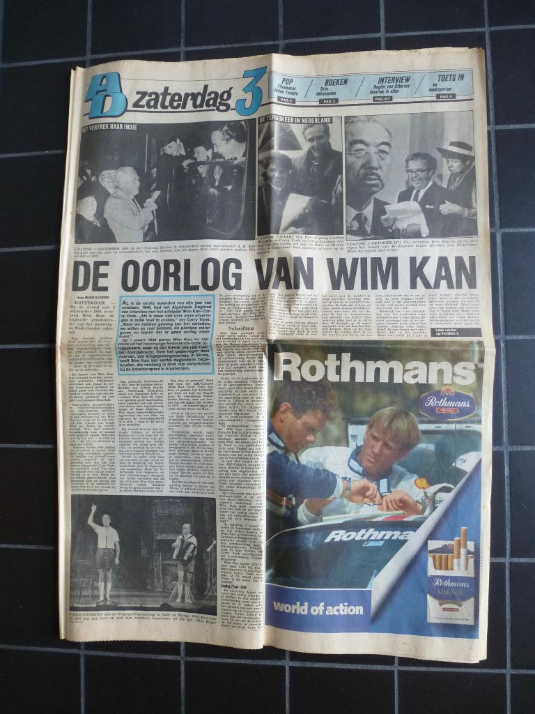Wim Kan, krantenartikel, 1986, Verzamelen, Ophalen of Verzenden, 1980 tot heden, Nederland, Krant