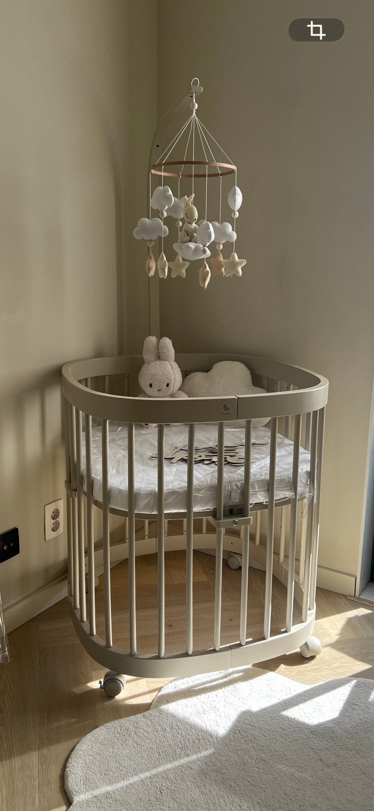 Tweeto Babybed kinderbed 7-in-1 beige, Kinderen en Baby's, Babywiegjes en Ledikanten, Ophalen, Nieuw, Ledikant