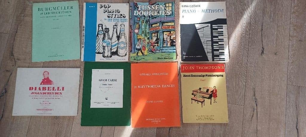 Diverse bladmuziek voor piano - Klassiek en Pop, Gebruikt, Overige genres, Overige soorten, Ophalen of Verzenden