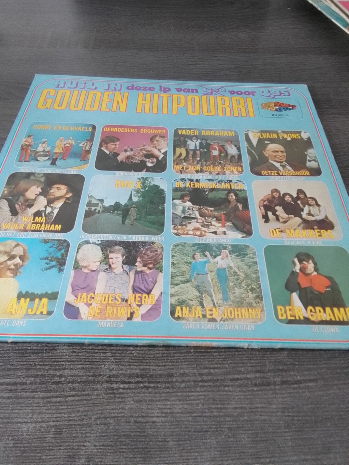 Gouden Hitpourri LP - Diverse Artiesten, Ophalen, Gebruikt, Volksmuziek, Verzamelalbum