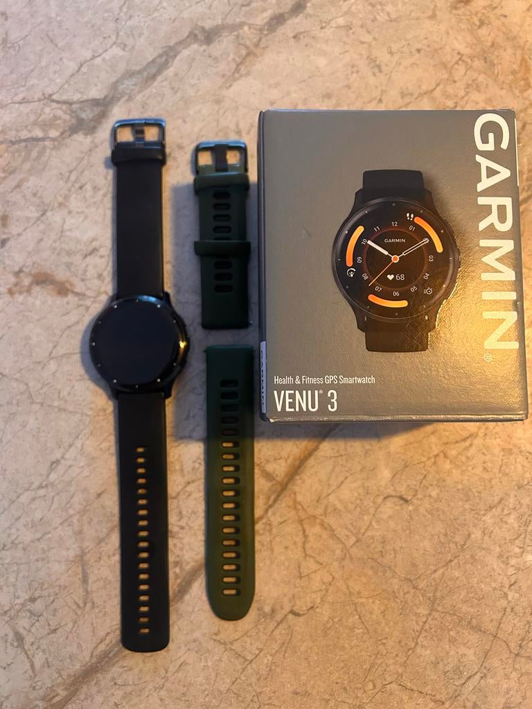 Garmin Venu 3 Smartwatch, Afstand, Zwart, Ophalen of Verzenden, Zo goed als nieuw