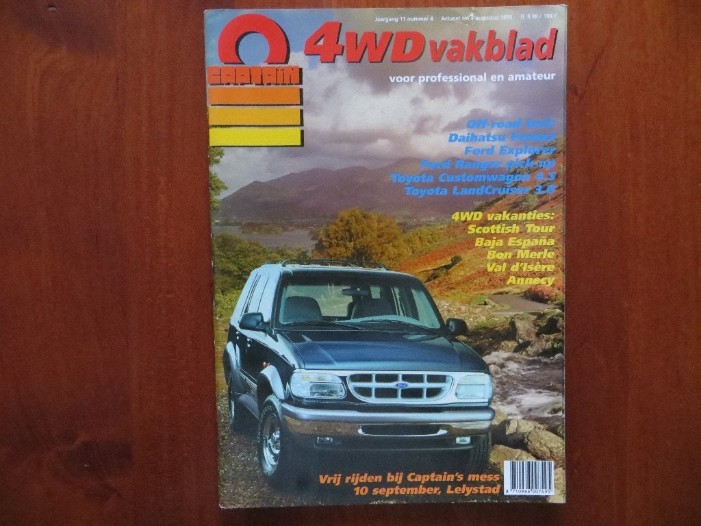 Captain 4WD vakblad (nr 4 1995) Daihatsu Feroza, Explorer, Ophalen of Verzenden, Nieuw, Ford
