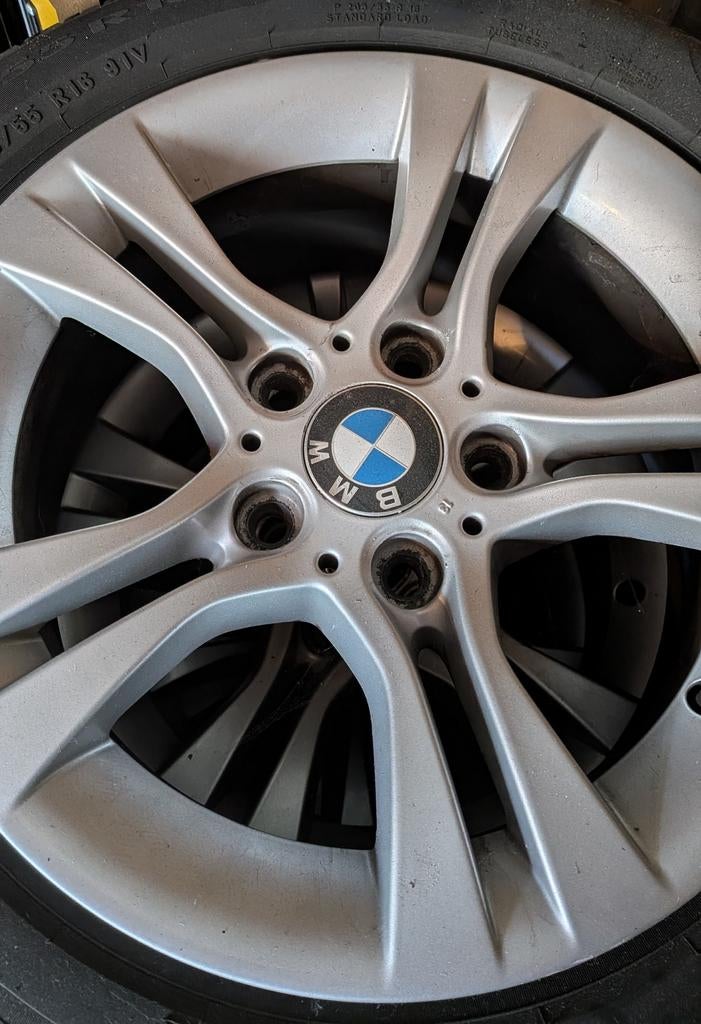 Originele 16 inch set BMW E90 velgen+banden style 155, Auto-onderdelen, Banden en Velgen, Ophalen, Gebruikt, Velg(en), 16 inch