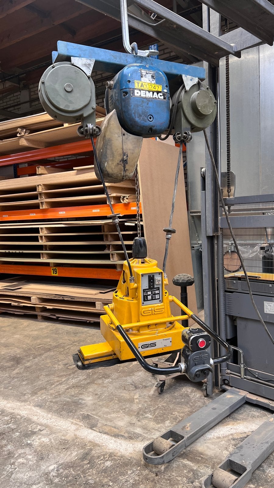 Demag GIS Vacuümheffer 65 kg, Ophalen of Verzenden, Gebruikt, Elektrisch