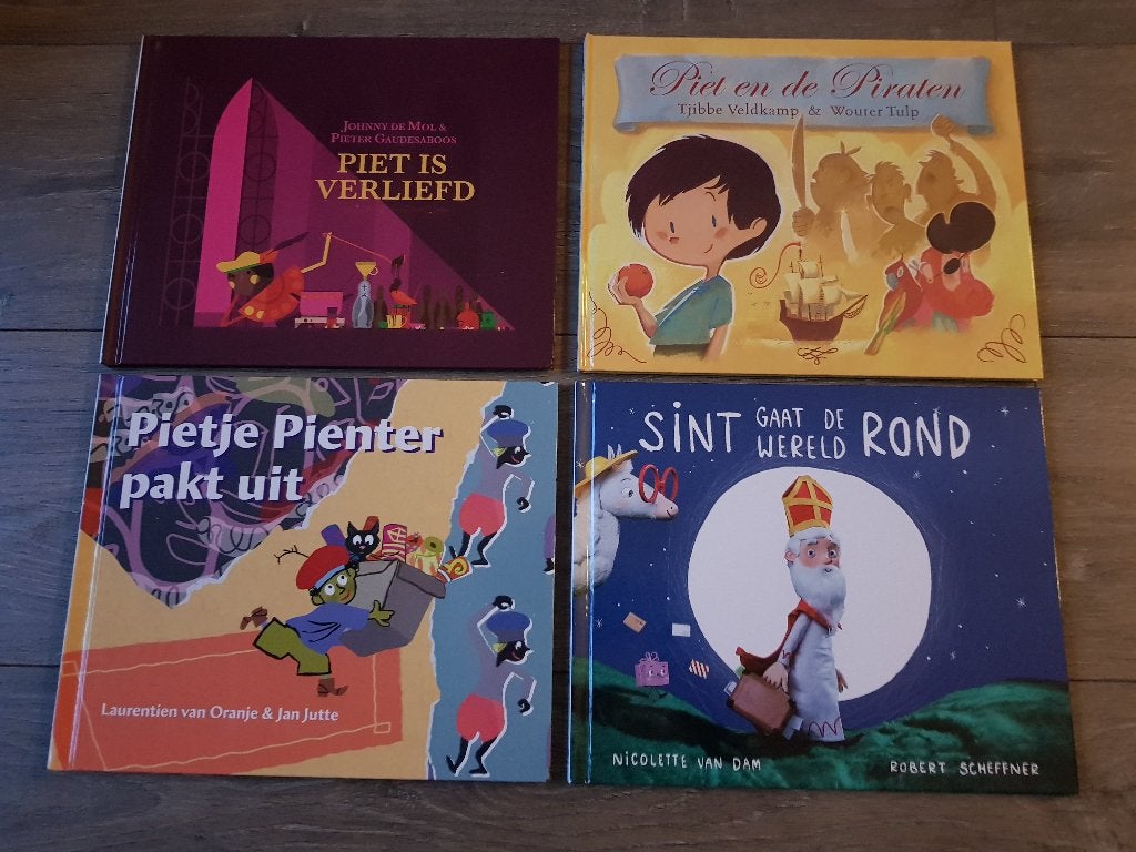 Vijf boeken over Sint / Sinterklaas en Piet, Ophalen of Verzenden, Zo goed als nieuw, Diverse auteurs, Fictie algemeen