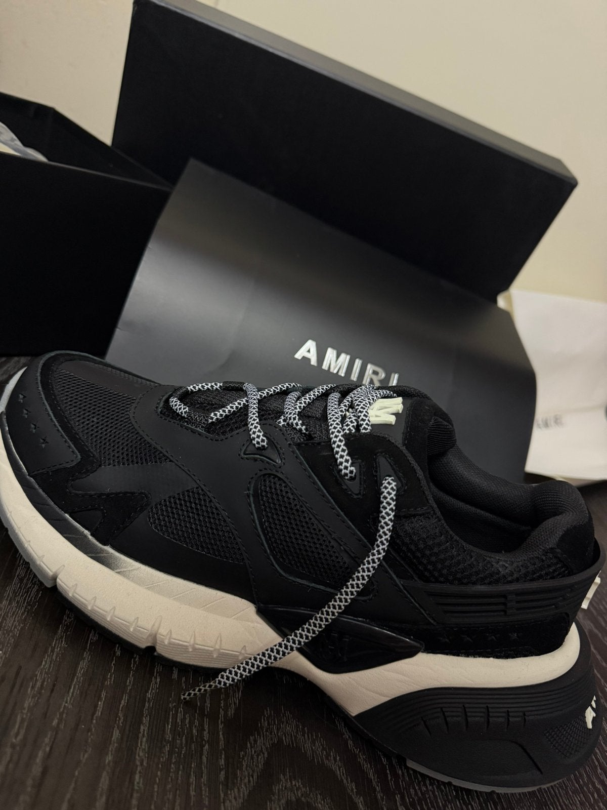 Amiri MA-1 Sneakers Zwart - Maat: 42, Kleding | Heren, Schoenen, Ophalen of Verzenden, Nieuw, Zwart, Sneakers of Gympen